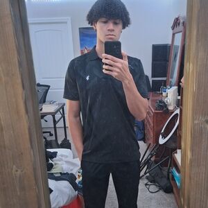 Men's Large Black Polo